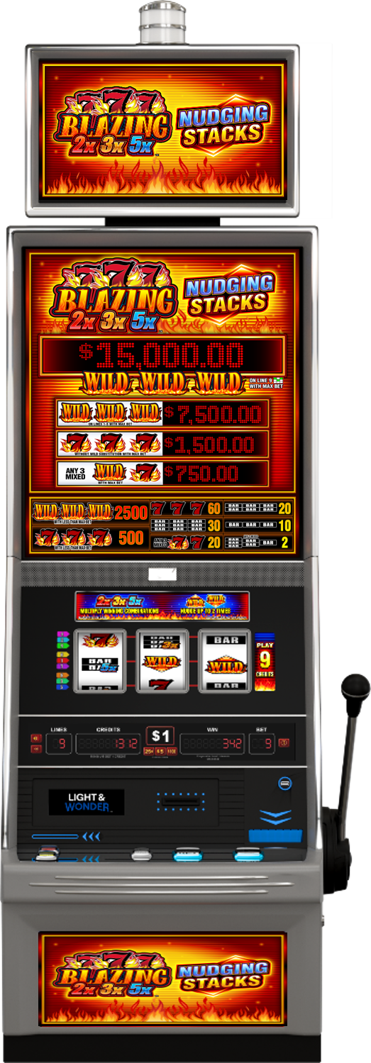 Blazing 777 2x3x5x Nudging Stacks Cabinet